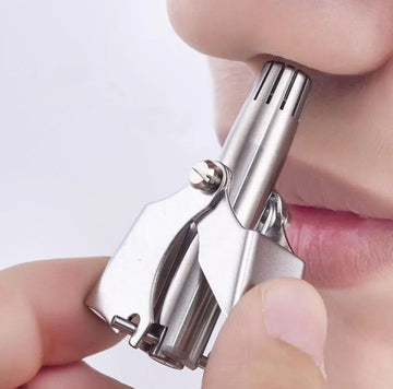 Premium Stainless Steel Manual Nose & Ear Hair Trimmer