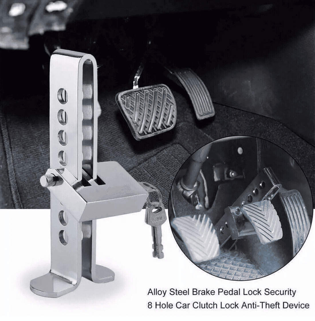 Universal Car Stainless Steel Pedal Lock